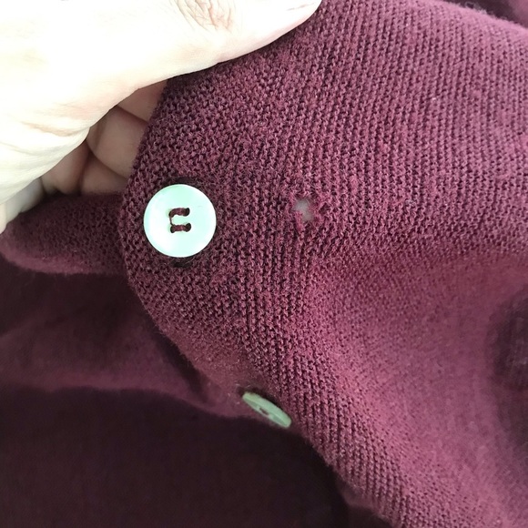 Vintage Christian Dior monsieur burgundy Cardigan sz M medium - Picture 7 of 10